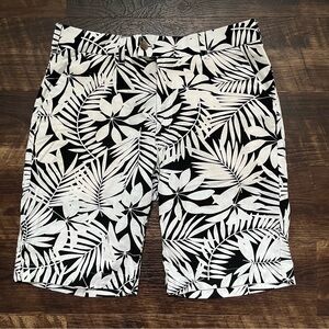 Loudmouth LM golf white black floral lightweight outdoor patterned shorts 32